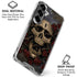 Liquid Blue Skull Entwined with Roses Galaxy S26 Plus Clear Case