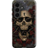 Liquid Blue Skull Entwined with Roses Galaxy S26 Plus Impact Case