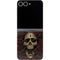 Liquid Blue Skull Entwined with Roses Galaxy Z Flip6 Skin