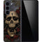 Liquid Blue Skull Entwined with Roses Galaxy Z Fold5 5G Skin