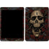 Liquid Blue Skull Entwined with Roses iPad Skins
