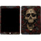 Liquid Blue Skull Entwined with Roses Apple iPad Skin
