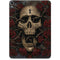 Liquid Blue Skull Entwined with Roses Apple iPad Pro Skin