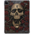 Liquid Blue Skull Entwined with Roses iPad Pro 11in (2024) Clear Case