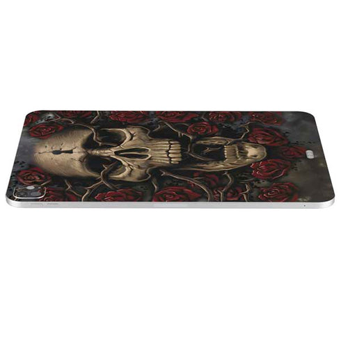 Liquid Blue Skull Entwined with Roses iPad Pro 13in M4 (2024) Skin