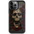 Liquid Blue Skull Entwined with Roses iPhone Cases