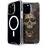 Liquid Blue Skull Entwined with Roses iPhone Cases