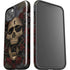 Liquid Blue Skull Entwined with Roses iPhone 15 Impact Case