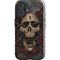 Liquid Blue Skull Entwined with Roses iPhone 16 Impact Case