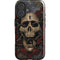 Liquid Blue Skull Entwined with Roses iPhone 16 Plus Magsafe Impact Case