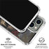 Liquid Blue Skull Entwined with Roses iPhone 16 Pro Clear Case