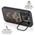 Liquid Blue Skull Entwined with Roses iPhone 16 Pro Kickstand Case