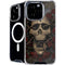 Liquid Blue Skull Entwined with Roses iPhone 16 Pro MagSafe Case