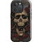 Liquid Blue Skull Entwined with Roses iPhone 16 Pro Magsafe Impact Case