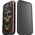 Liquid Blue Skull Entwined with Roses iPhone 16 Pro Max Impact Case