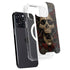 Liquid Blue Skull Entwined with Roses iPhone 16 Pro Max MagSafe Case