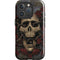 Liquid Blue Skull Entwined with Roses iPhone 16 Pro Max Magsafe Impact Case