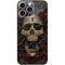 Liquid Blue Skull Entwined with Roses iPhone 16 Pro Max Skin