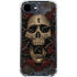 Liquid Blue Skull Entwined with Roses iPhone 16e Clear Case