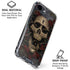 Liquid Blue Skull Entwined with Roses iPhone 16e Clear Case