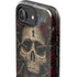 Liquid Blue Skull Entwined with Roses iPhone 16e Impact Case