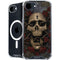 Liquid Blue Skull Entwined with Roses iPhone 16e MagSafe Case