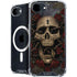 Liquid Blue Skull Entwined with Roses iPhone 16e MagSafe Case