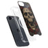 Liquid Blue Skull Entwined with Roses iPhone 16e MagSafe Case