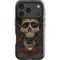 Liquid Blue Skull Entwined with Roses iPhone 18 Pro Impact Case