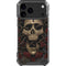 Liquid Blue Skull Entwined with Roses iPhone 18 Pro Max Clear Case