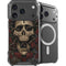 Liquid Blue Skull Entwined with Roses iPhone 18 Pro Max MagSafe Case