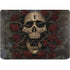 Liquid Blue Skull Entwined with Roses Apple MacBook Air Skin