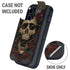 Liquid Blue Skull Entwined with Roses Otterbox Defender iPhone Skin