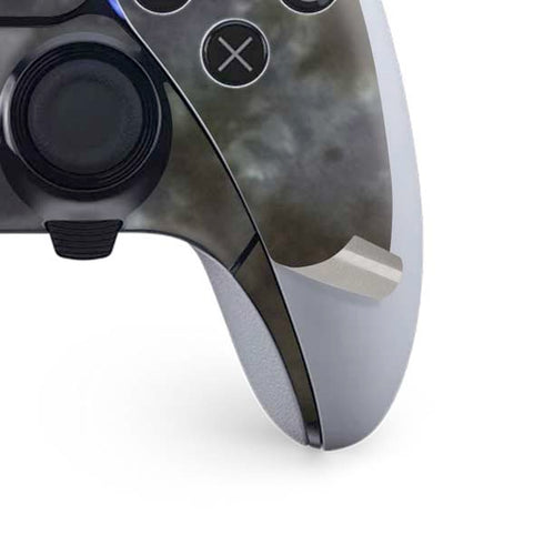 Liquid Blue Skull Entwined with Roses PS5 DualSense Edge Pro Controller Skin