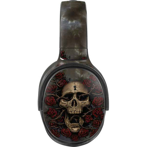 Liquid Blue Skull Entwined with Roses Skullcandy Venue Skin