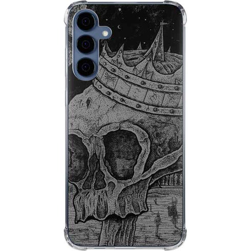 Alchemy Carta Skull Sketch Galaxy A35 5G Clear Case