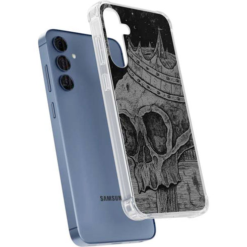 Alchemy Carta Skull Sketch Galaxy A35 5G Clear Case