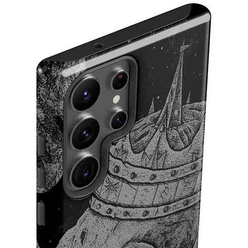 Alchemy Carta Skull Sketch Galaxy S23 Ultra Pro Case