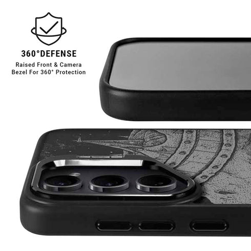 Alchemy Carta Skull Sketch Galaxy S24 FE Kickstand Case