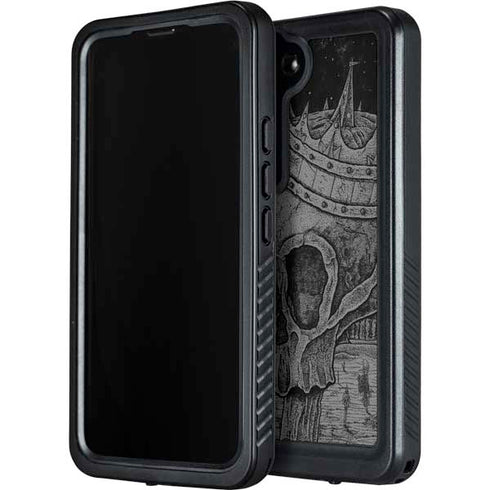 Alchemy Carta Skull Sketch Galaxy S24 Plus Waterproof Case