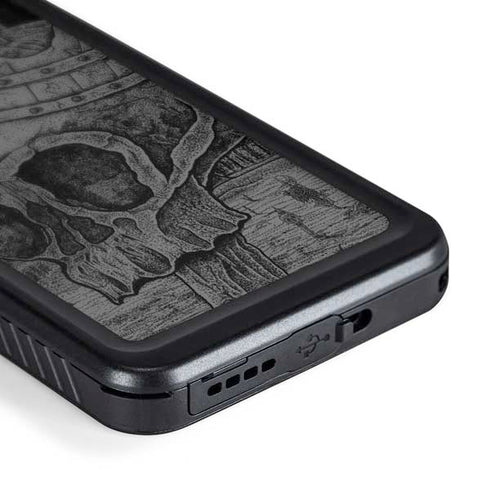 Alchemy Carta Skull Sketch Galaxy S24 Plus Waterproof Case