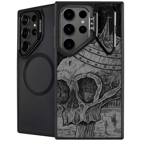 Alchemy Carta Skull Sketch Galaxy S24 Ultra Kickstand Case