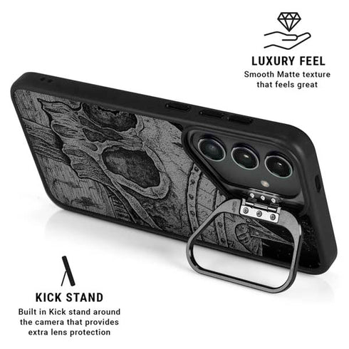 Alchemy Carta Skull Sketch Galaxy S25 Ultra Kickstand Case