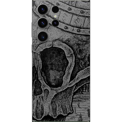 Alchemy Carta Skull Sketch Galaxy S24 Ultra Skin