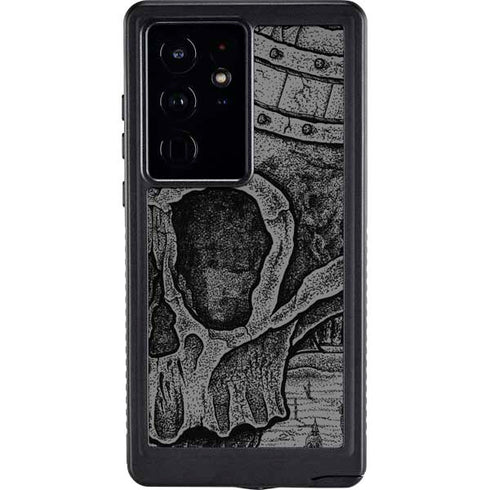 Alchemy Carta Skull Sketch Galaxy S24 Ultra Waterproof Case