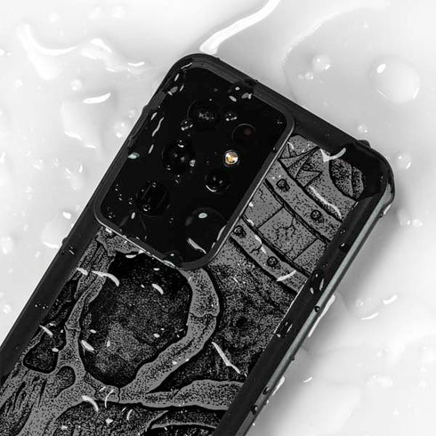 Alchemy Carta Skull Sketch Galaxy S24 Ultra Waterproof Case