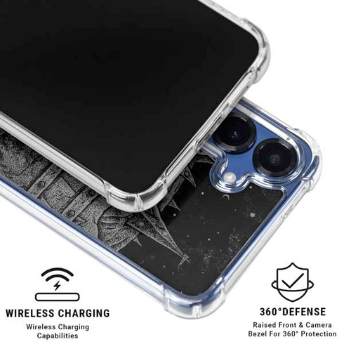 Alchemy Carta Skull Sketch Galaxy S25 Clear Case