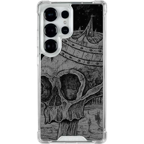Alchemy Carta Skull Sketch Galaxy S25 Ultra Clear Case