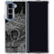Alchemy Carta Skull Sketch Galaxy Z Fold5 5G Clear Case