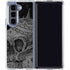 Alchemy Carta Skull Sketch Galaxy Z Fold5 5G Clear Case